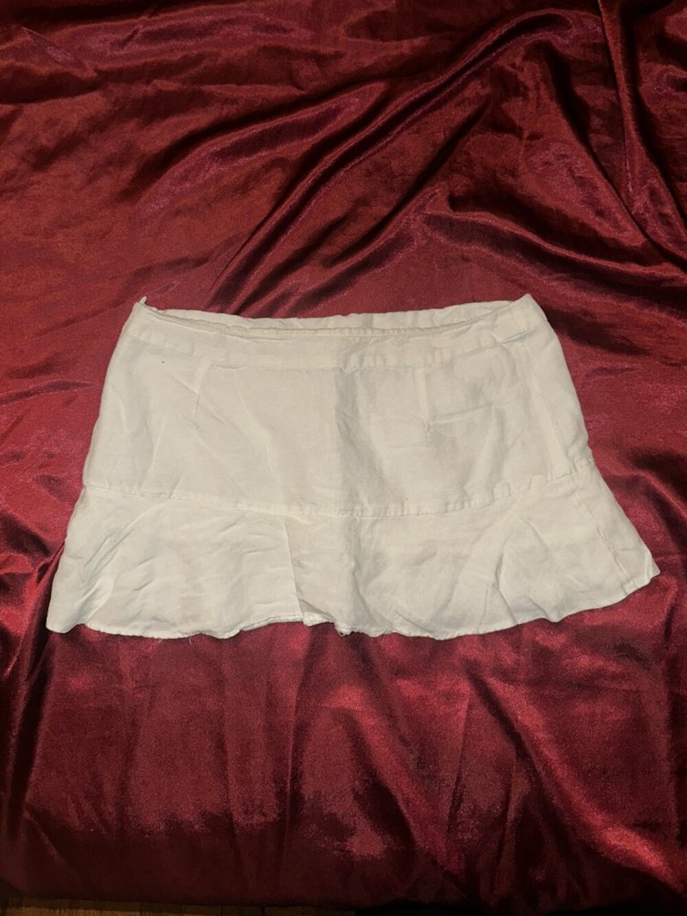 White Ruffle Mini Skirt - Picture 3 of 3